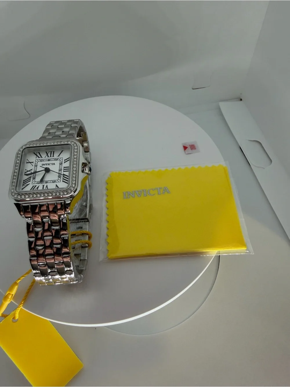 Invicta Angel Vetriane Silver Crystal-Accent Roman Dial Women's Watch 28mm